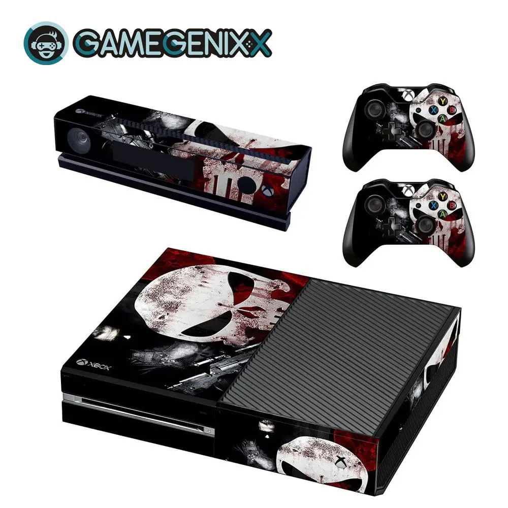 Защитная Наклейка GAMEGENIXX для Xbox one и 2 контроллеров-Venom