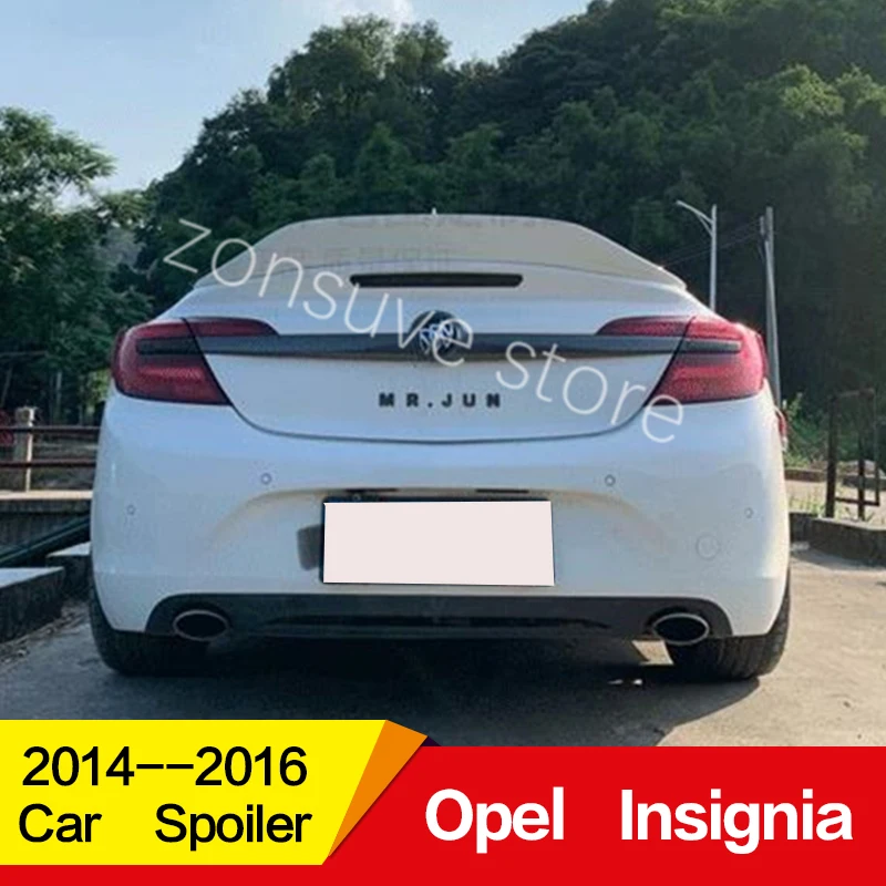 Использовать для opel insignia спойлер год Buick Regal глянцевое углеродное волокно/FRP заднее крыло R стиль спортивные аксессуары