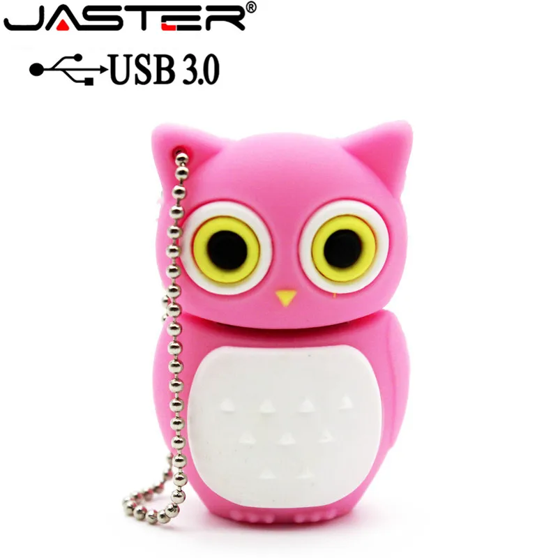 JASTER USB 3 0 Новый Симпатичный флеш накопитель Сова Флешка 4 ГБ 8 16 32 64 мультяшная