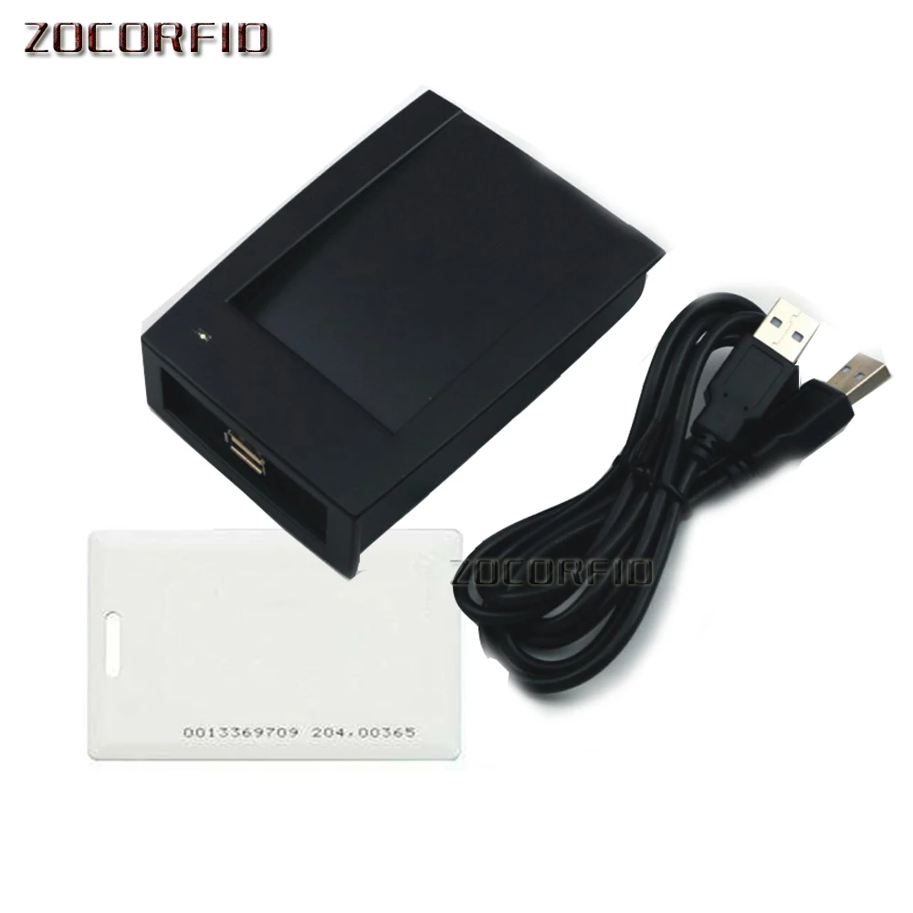 

15 style output format 125Khz RFID Reader EM4100 USB Proximity Sensor Smart Card Reader no drive issuing device EM ID USB