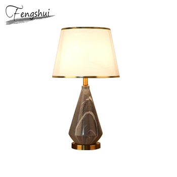 

Modern Ceramics Cloth LED Lights Table Lamp Home Decor Table Light For The Bedroom Bedside Hotel Studyroom Living Room Desk Lamp