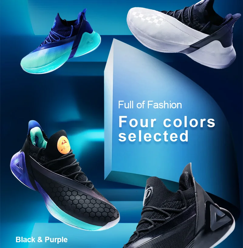 Пик мужские баскетбольные кроссовки TONY PARKER 7, амортизирующие профессиональные баскетбольные кроссовки, технология пик TAICHI Rebound, спортивная обувь