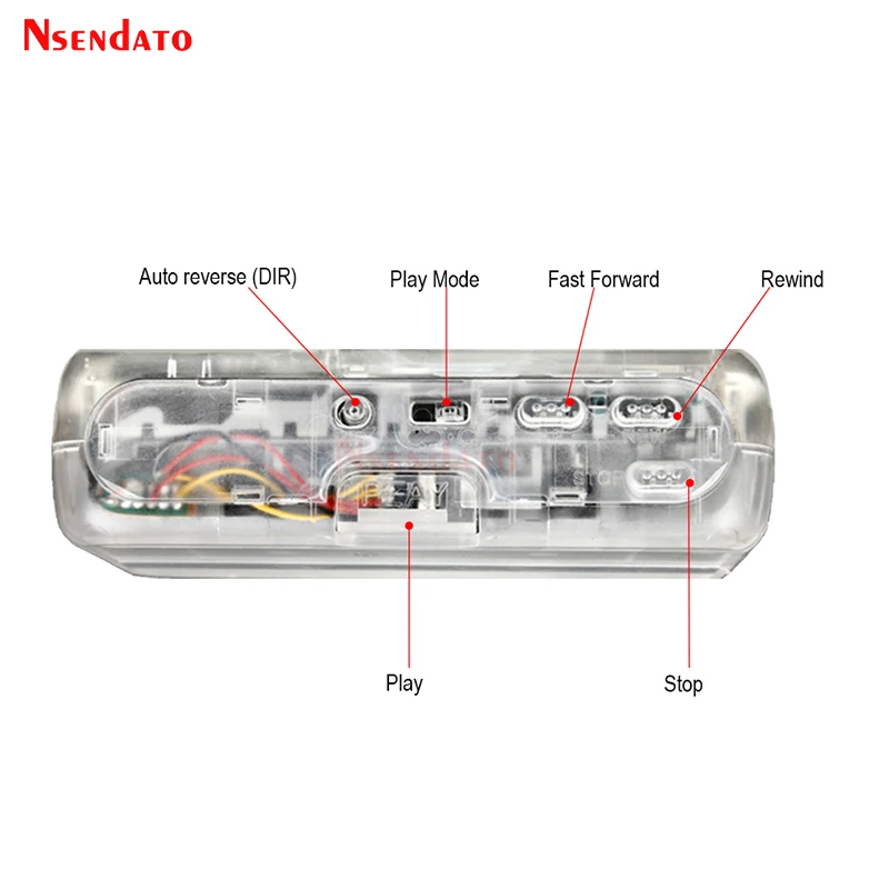 Sistema Multimídia Pessoal de Plástico Conversor com Adaptador de Tocador Misic Rádio fm Bluetooth Estéreo Transmissor e Reprodutor - Image 6