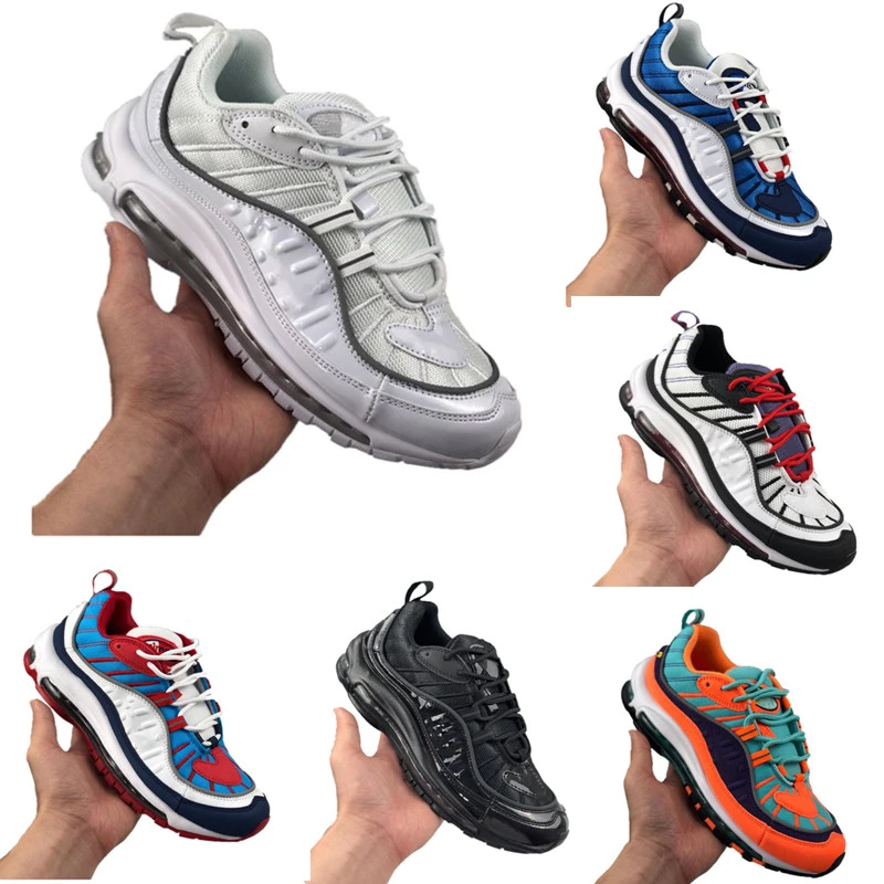 black cushioned trainers