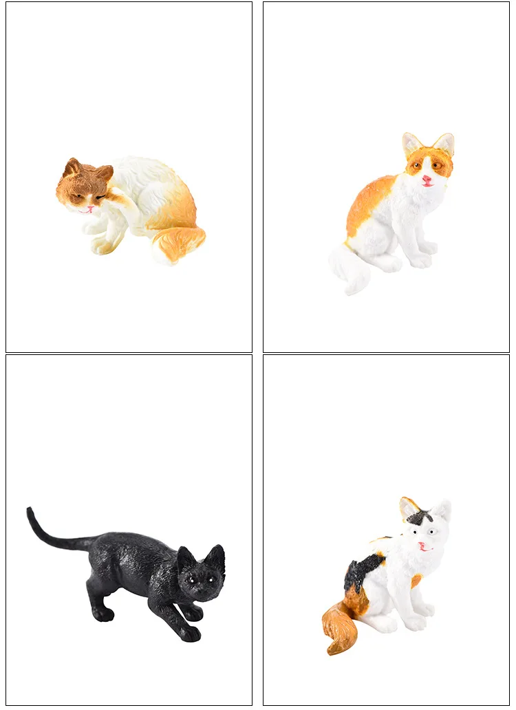 Трансграничной модель кошка модель игрушки украшения 12-Kitty персидская кошка дом с рисунком собачки и котика детская развивающая игрушка модель