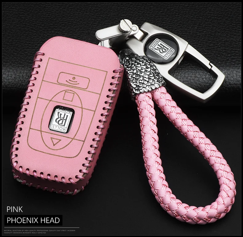 Подходит для Rolls Royce восьмого поколения phantom key cover кожаная сумка для ключей набор ключей Автомобильный значок кожаный чехол для ключей