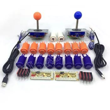 

Arcade Game DIY Parts for DIY Raspberry pi 1 2 3 Mame Zero Delay USB Encoder 8 Way American Style Joystick 28mm HAPP Button