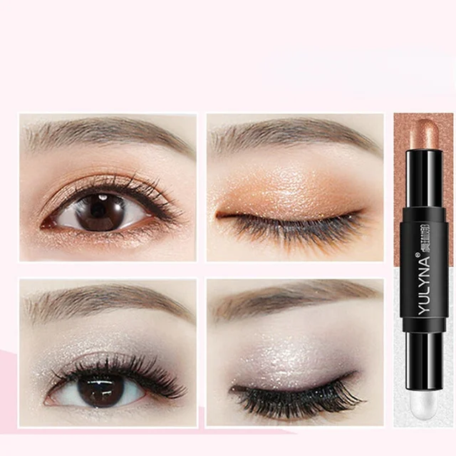One-stroke two-use three-dimensional non-smoothing silkworm pen eye shadow pen make-up eyeshadow  beauty  eyeshadow sky blue