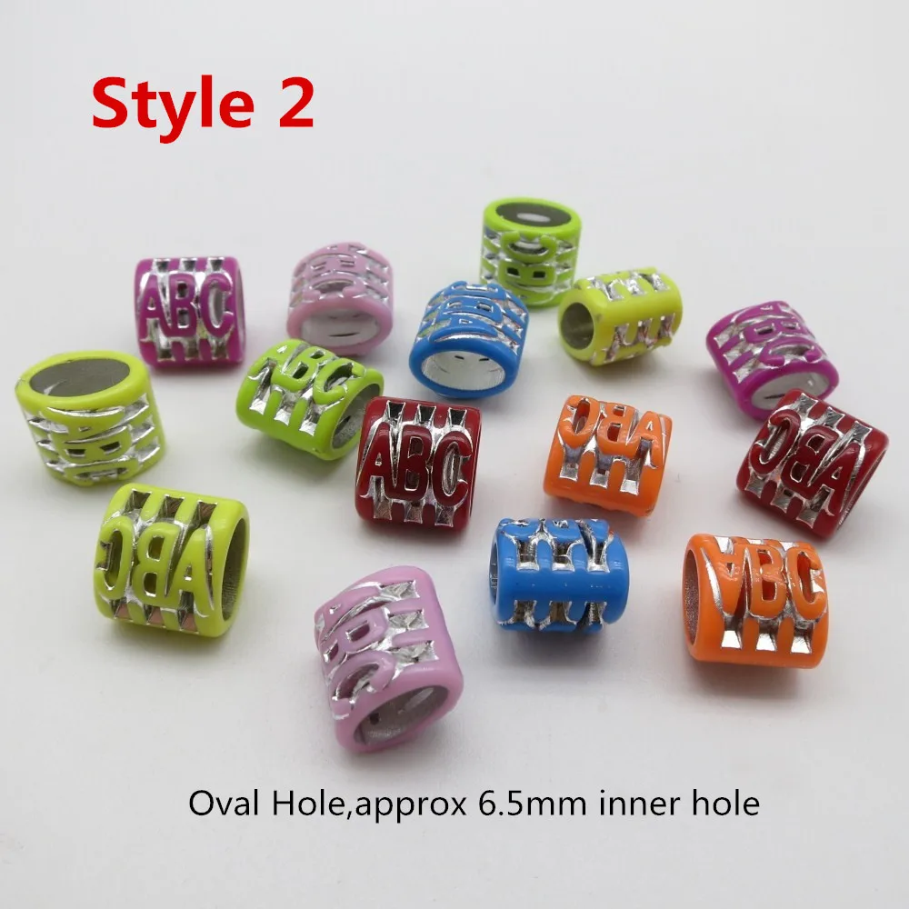 Crochet braids hair dread beads tube rings 10pcs-20pcs for kids girls women ring beads,hair braid accessories