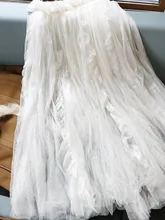 New White layered yarn skirt half skirt bottom skirt show Style Lace Chiffon oversized half skirt mesh skirt long skirt New White layered yarn skirt half skirt bottom skirt show Style Lace Chiffon oversized half skirt mesh skirt long skirt
