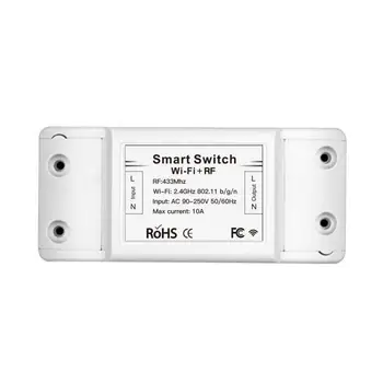 

AC90-250V Smart Home WiFi Switch Potable RF433 Wireless Voice Control Timing Smart Life/Tuya APP Work With Alexa Google Home