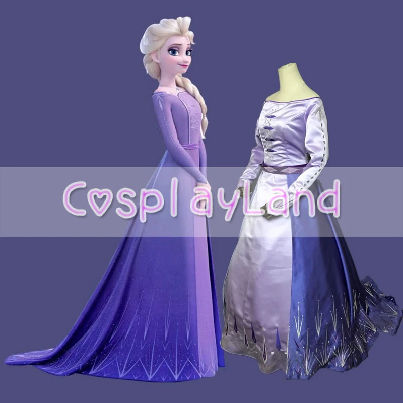 elsa purple dress