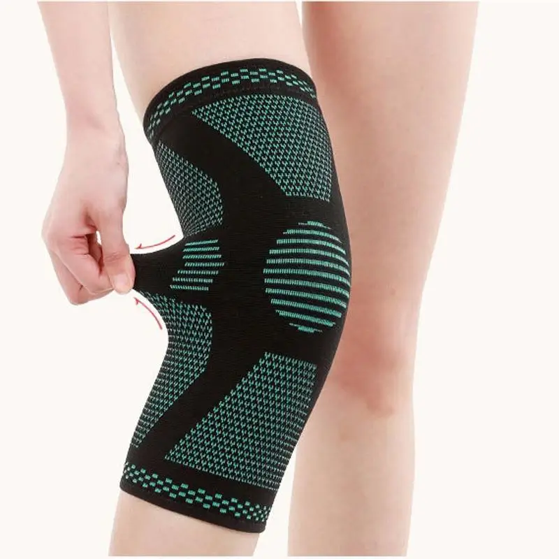 

1PCS Nylon Knee Pad Supports Padded Brace Basketball Fitness Meniscus Protection Kneepad Knee Protect Sleeve Sports Safety