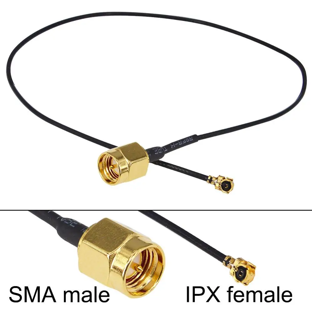 

5 Pieces RF IPX / u.fl to SMA Male Pigtail Cable For PCI Wifi Card Wireless Router SMA Male to IPX 1.13 Pigtail Cable