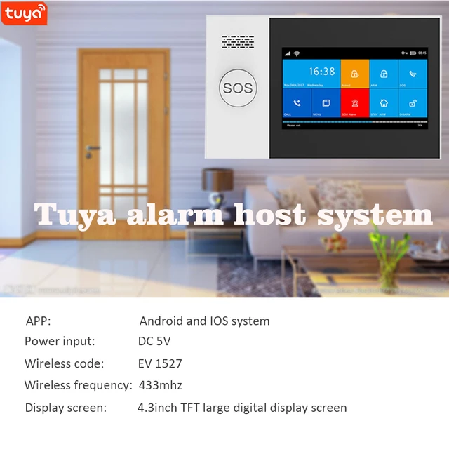 YS PG107 Kit sistema di allarme di sicurezza Tuya controllo App Smartlife con telecamera Ip quadrante automatico rilevatore di movimento WIFI Gsm allarme intelligente domestico 6