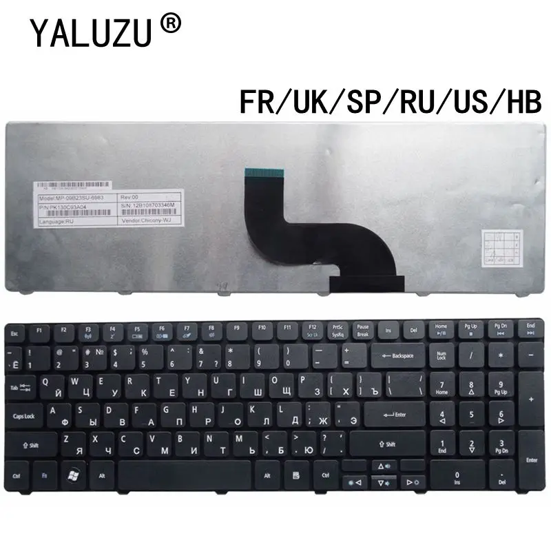 US/UK/SP/RU/FR/HB Клавиатура для ноутбука Acer Aspire 7738 5538 5741 7551 p5we 5749 5750 5560 5560G 5552G 7741G 7741Z 7745G |