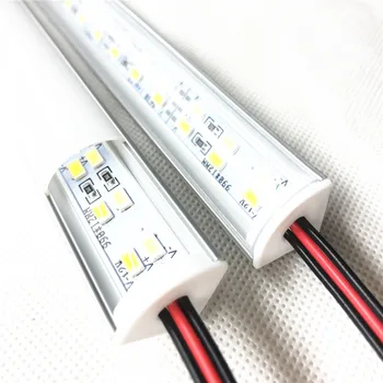 

Smarstar Wall Corner Aluminum Shell Groove Milky Transparent PC Cover Dual Row 5630 Led Bar Light DC 12V 50cm LED Light LED Lamp