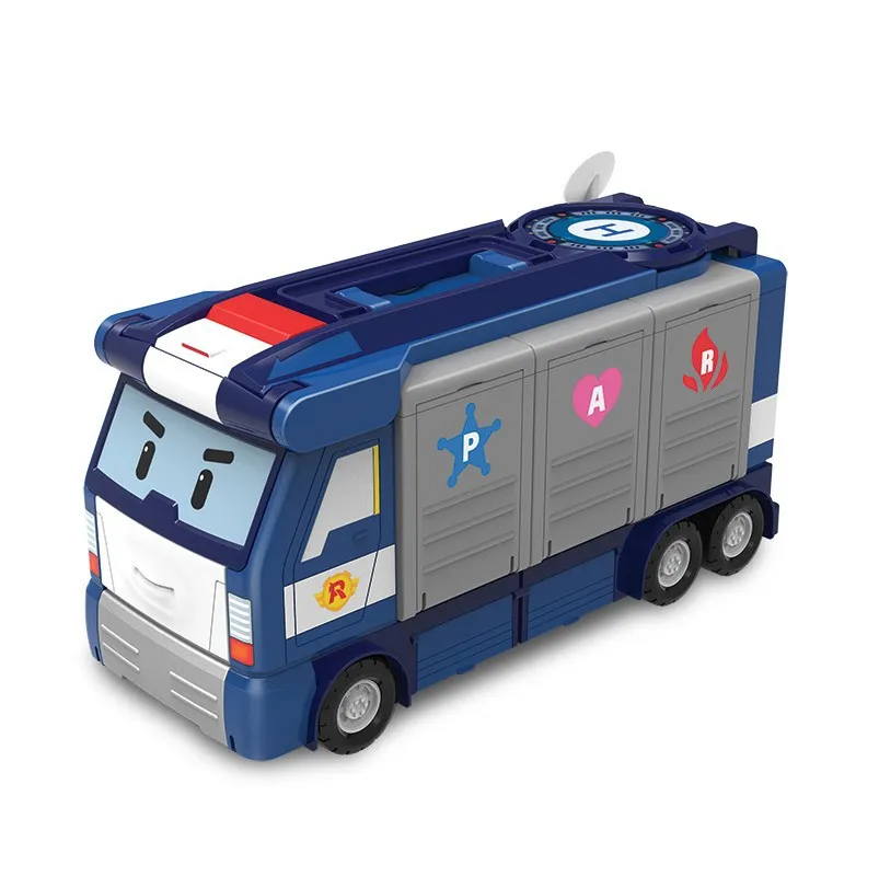 

Silverlit Transformation Police Perley Poli New Products Truck Rescue Transportation Headquarters Perley Sheriff Toy Set