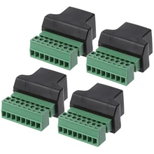 

Ethernet RJ45 Female To 8 Pin Screw Terminal Connector Adapter Cable For CCTV Digital DVR Z17 Computer Cables Connectors