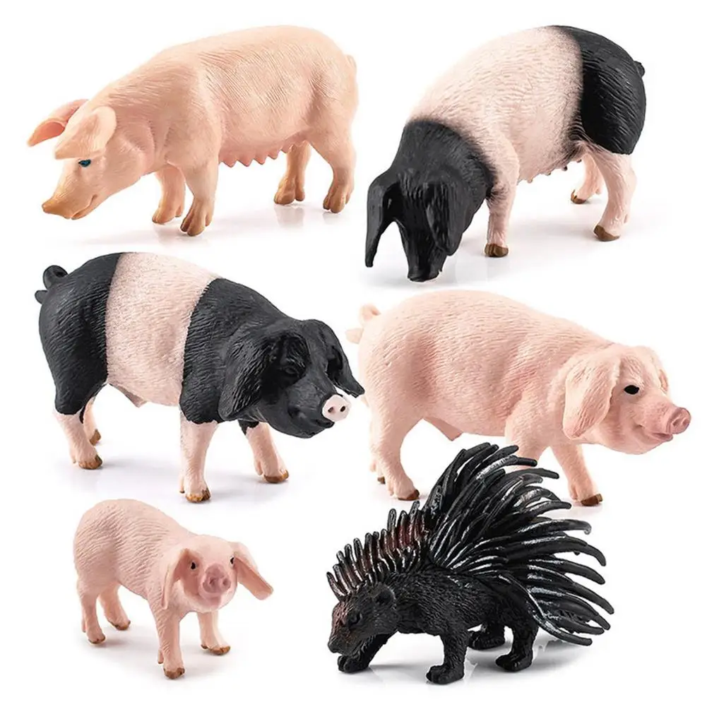 Safari PIG FAMILY solid plastic toy farm pet animal boar piglet sow hog NEW 