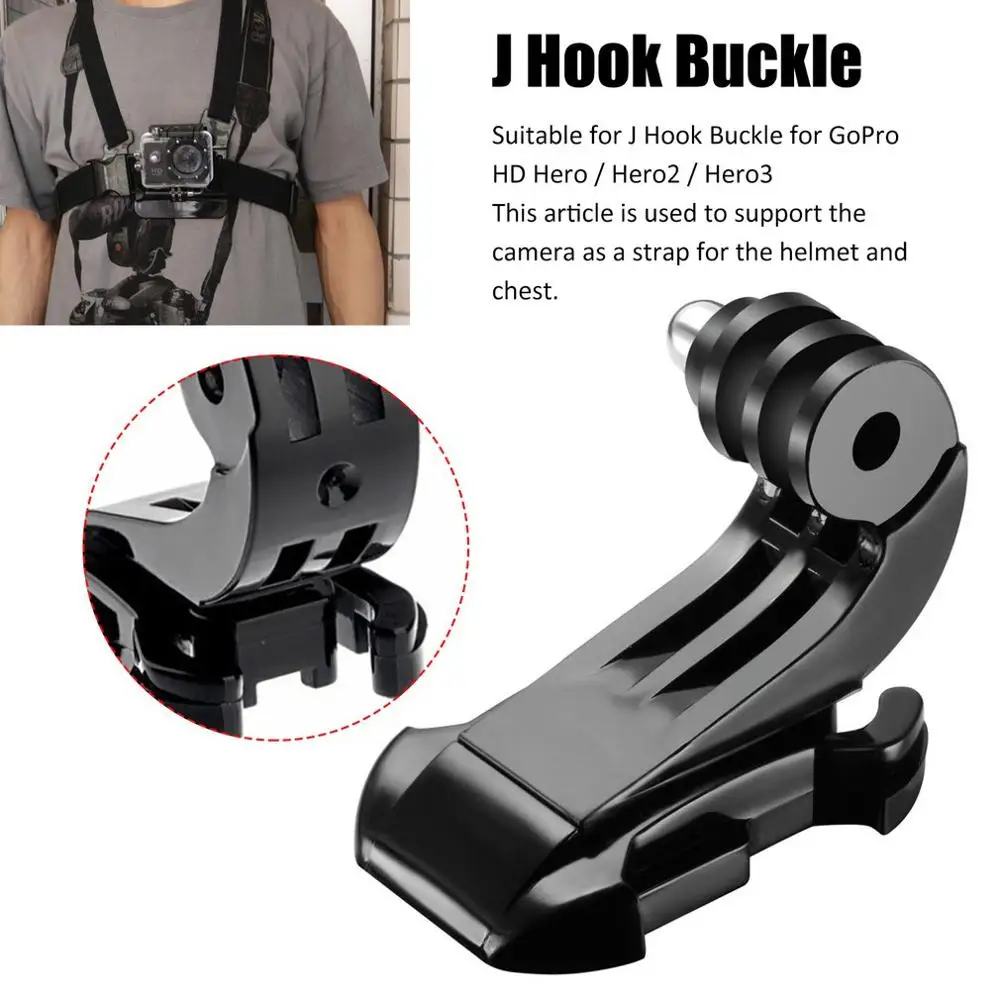 1 шт. J Hook Buckle поверхностное крепление для экшн камеры Xiaomi Yi SJCAM SJ4000 SJ5000 SJ7000 Gopro 7 6 5 4