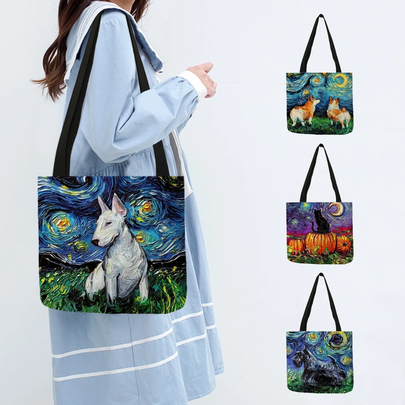 Сумка-тоут Van Gogh/с принтом звёздного неба
