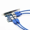 PCI-E to USB Riser Board 1 to 4 Adapter 4-port PCI-E to USB 3.0 Extender Card PCIe Port Multiplier Card Mining Accessory 4