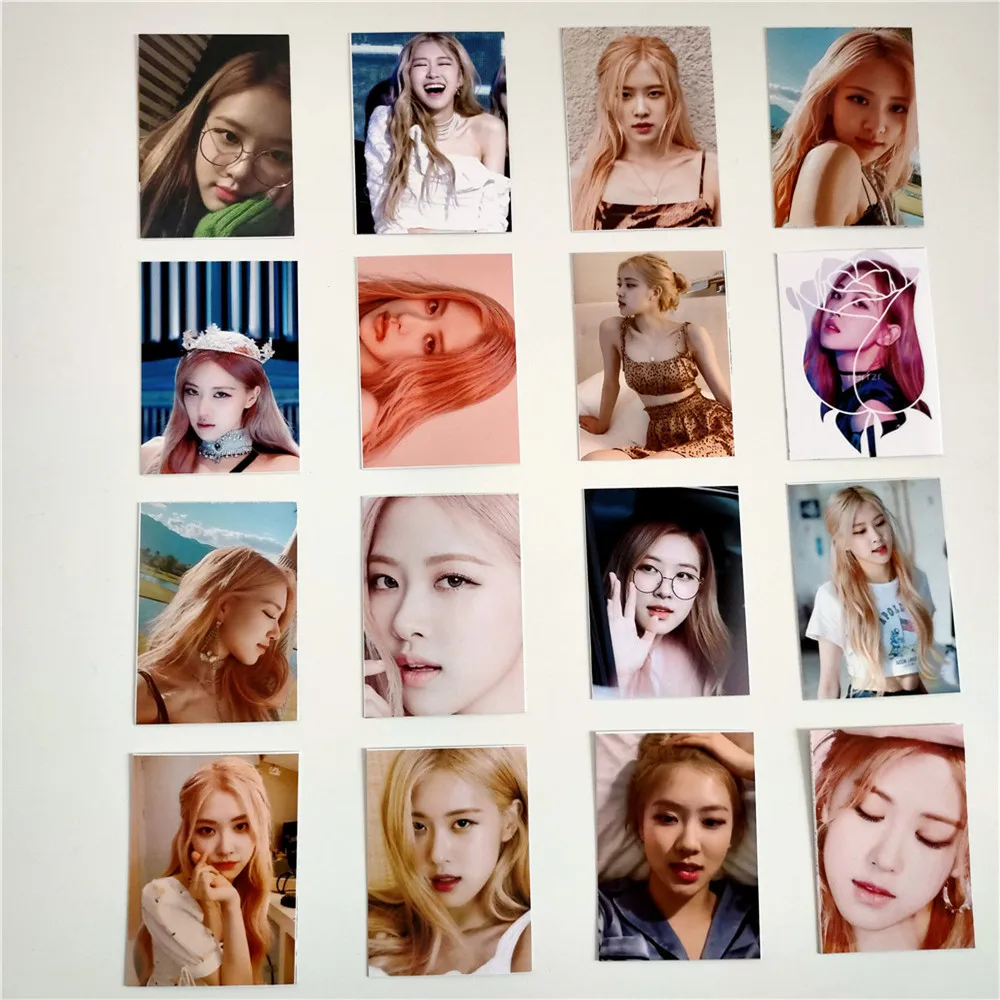 16 шт./компл. Kpop Blackpink Фотокарта альбом поступления Лиза Роза Джинни JISOO Роза kpop Blacpink фотоальбом lomo карта Почтовые открытки