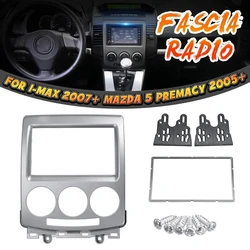 Panneau stéréo CD DVD, pour FORD i max 2007 + MAZDA 5 2005 + 2 Din, Kit de garniture Audio et Radio, plaque de cadre 