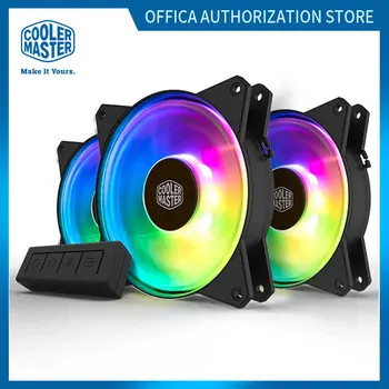 

Cooler Master MF120 ARGB Computer CPU Cooling Fan 12cm RGB Computer Case Replacement Silent Fan Three Packs With Controller