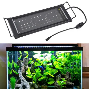 

LED Aquarium Light Fish Tank Lamp Lighting Energy Saving with Extendable Brackets MYDING