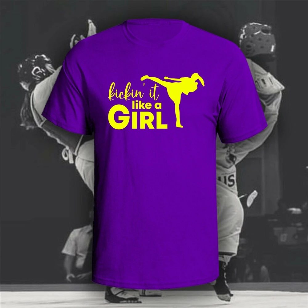 Футболка Kickin It Like A Girl футболка с короткими рукавами для бокса карате муай Тай