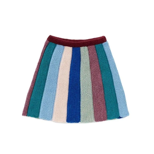 Шорты весенние шорты для маленьких девочек Одежда для маленьких девочек зимние трикотажные шорты Модная детская одежда chichoneras cuna bebe брюки - Цвет: PATCHWORK BLUE SKIRT