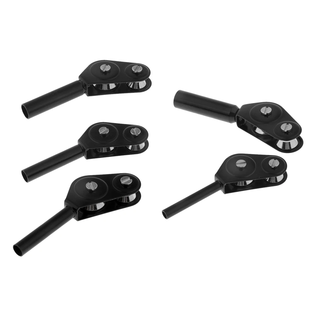 5pcs Heavy Duty Sea Trolling Fishing Double Roller Rod Tip Guide Ring Stainless Steel 4mm-8mm Fishing Accessories Pesca