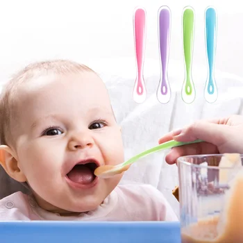 

Baby Soft Silicone Spoon Candy Color Toddler Spoons Kids Food Baby Feeding Tools Children's Utensils Infant Baby Things