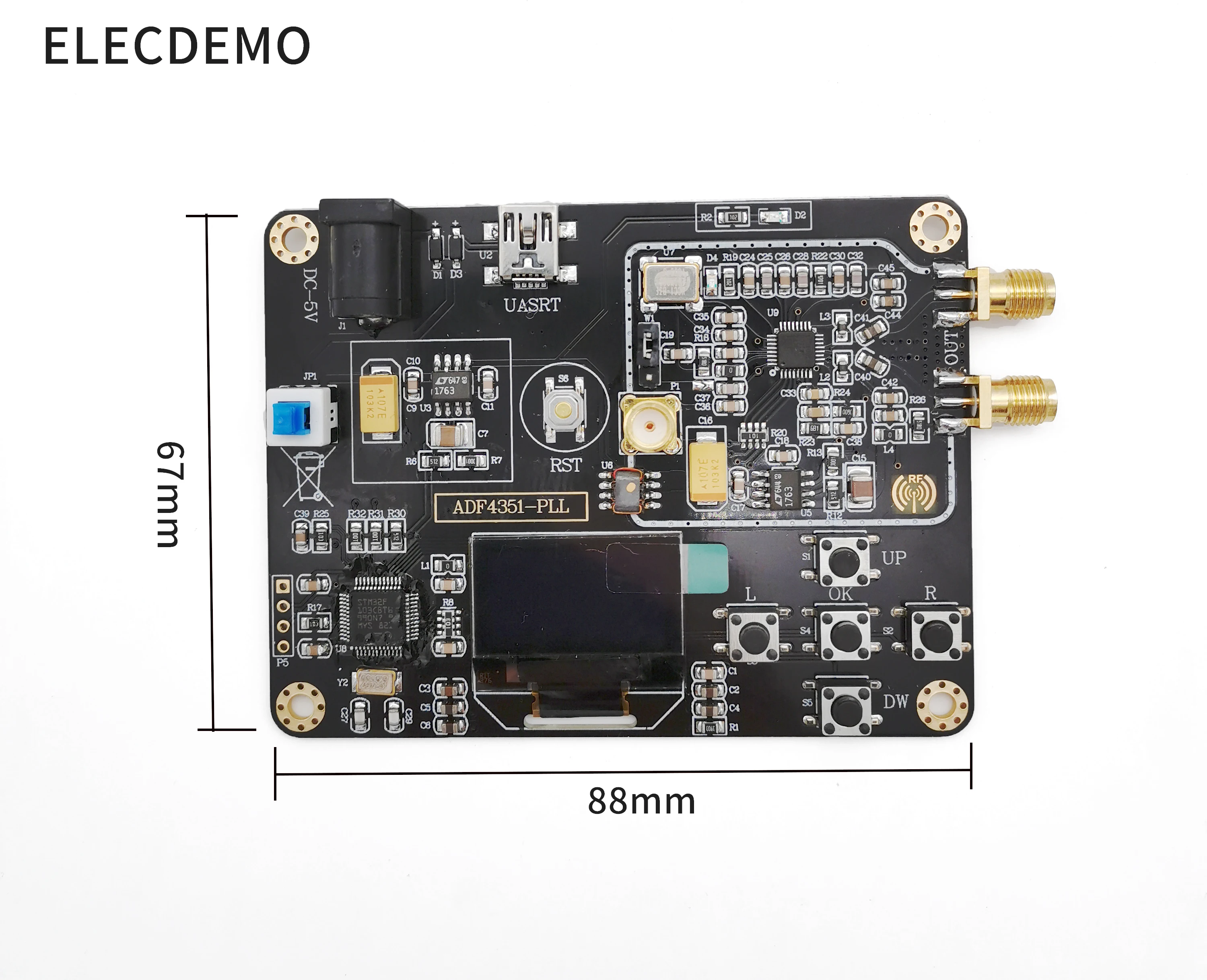 Модуль ADF4351 Бортовой модуль STM32 с одним чипом фазовая блокировка циклический 35M 4 4G