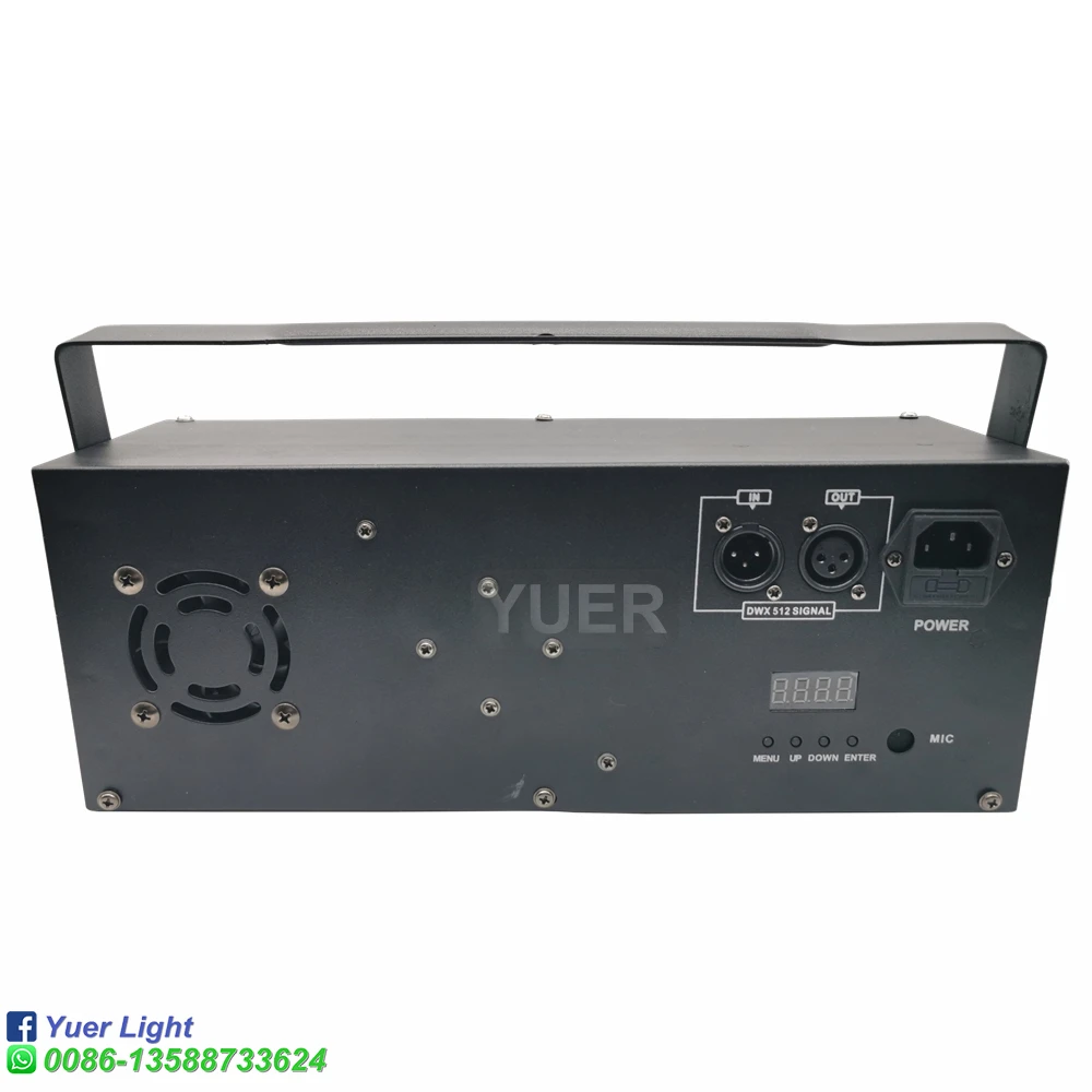 Светодиодный лазерный стробоскоп DMX512 4 в 1 со звуком для диджея дискотеки