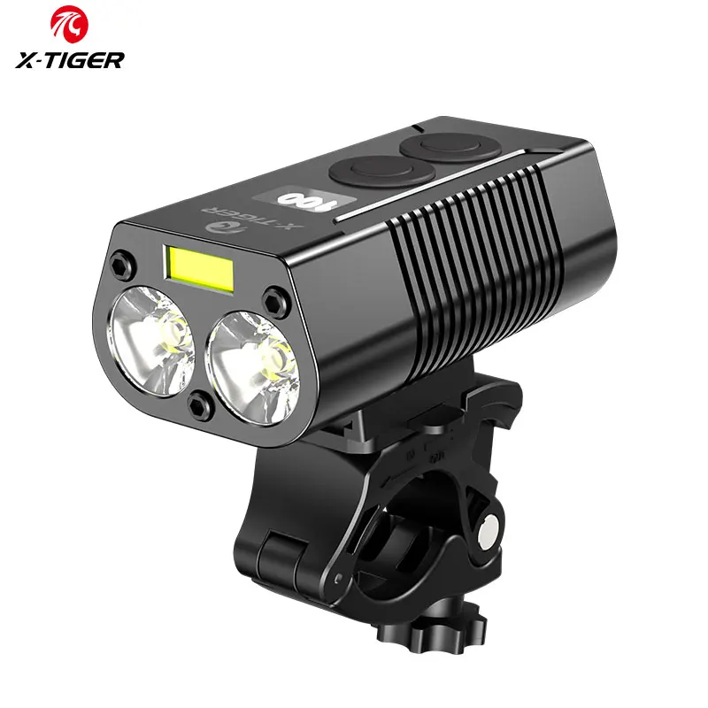 X-Tiger Bike Light Headlight Bicycle Lamp With Power Bank Rechargeable LED 5200mAh MTB Bicycle Light Flashlight Bike Accessories