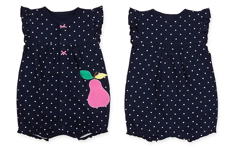 Мультфильм Одежда для новорожденных Roupas Bebe короткий рукав для маленьких девочек Одежда для новорожденных комбинезон детские комбинезоны