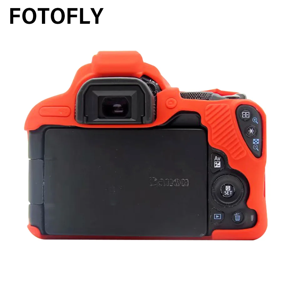 FOTOFLY сумки для камеры Canon EOS 200Dii Мягкий силиконовый чехол цвет резиновый чехол сумка для Canon EOS 200D II 2 защитные аксессуары
