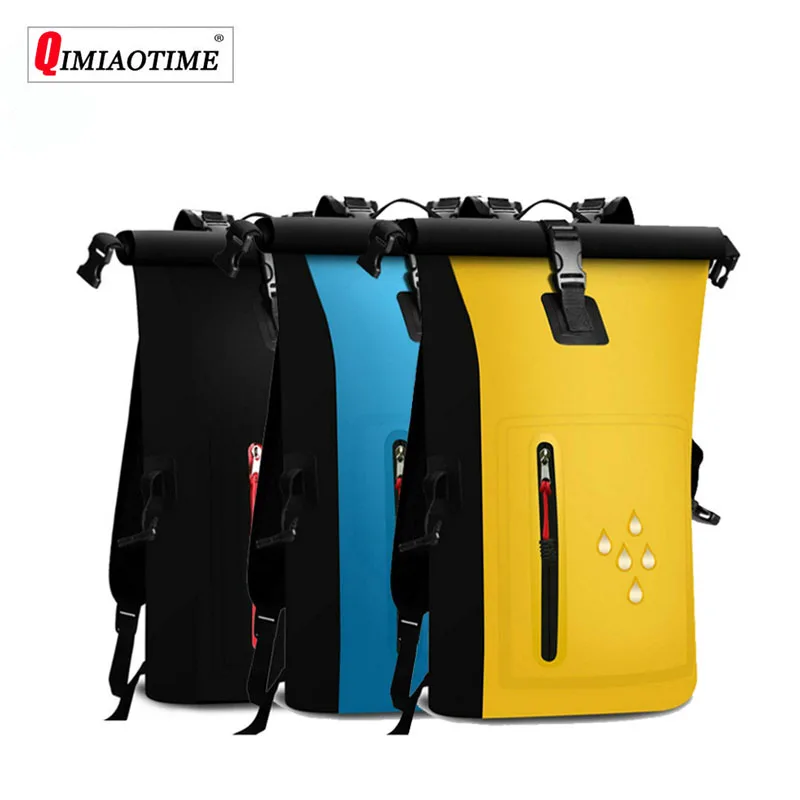 

2019 New Multi-function Waterproof Bucket Bag Pvc Clip Net Zipper Waterproof Backpack Outdoor Travel Sports Mountaineering Bag