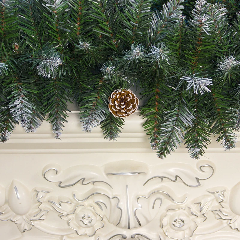 2.7m Christmas Vine PVC Artificial Pine Vine Rattan Christmas Window Door Home Party Decoration 9ft Vine Garland Decoration