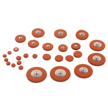 

28 Pcs Saxophone Pads Soprano Saxophone Leather Pads Replacement Accessories
