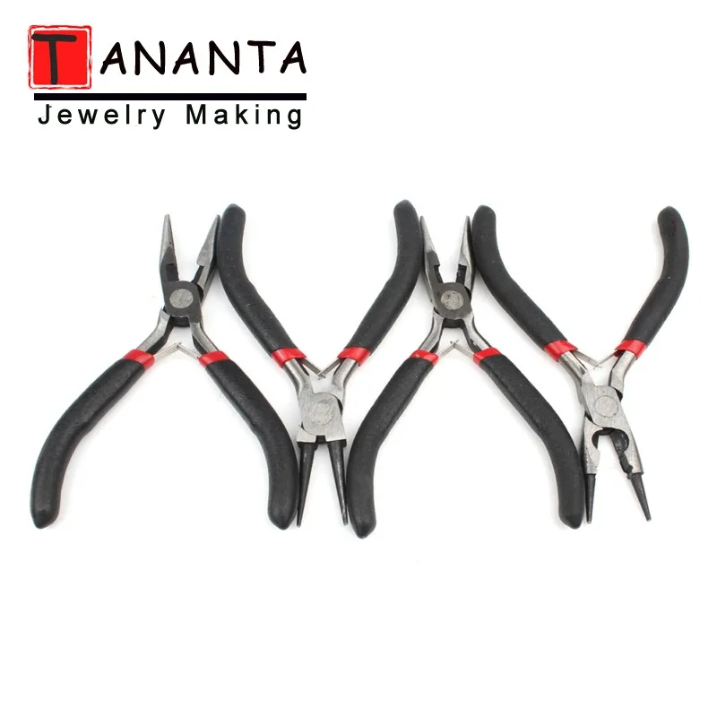 

1Pcs Mini Pliers Insulated Cutter Clamping Stripping Wire Crimping Cable Cutters Round Long Nose Pliers For Jewelry Making Tools