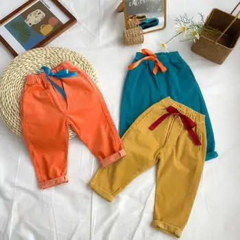 

children Thin trousers new spring 2020 boys girls loose leisure solid color pants