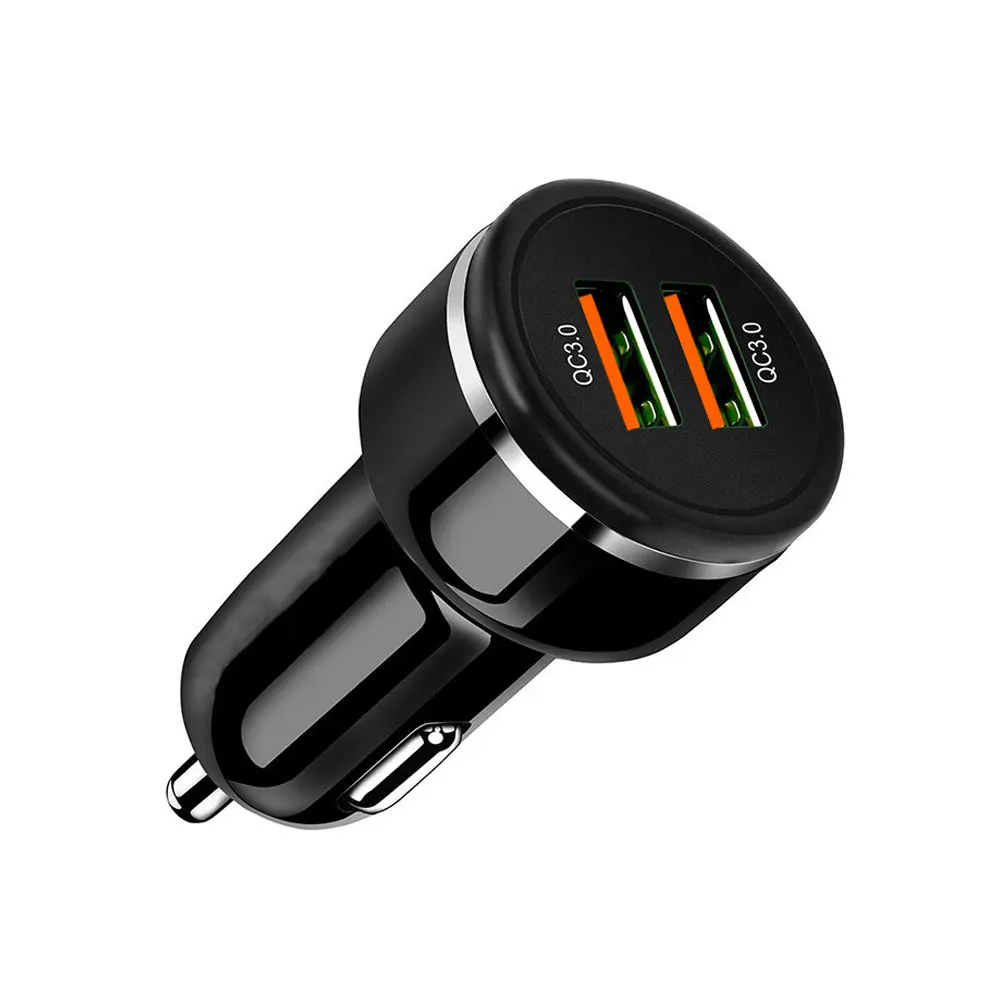 1 шт. универсальное автомобильное зарядное устройство с двумя портами USB Quick Charge 3,0 для всех устройств IOS Android смартфонов планшетов