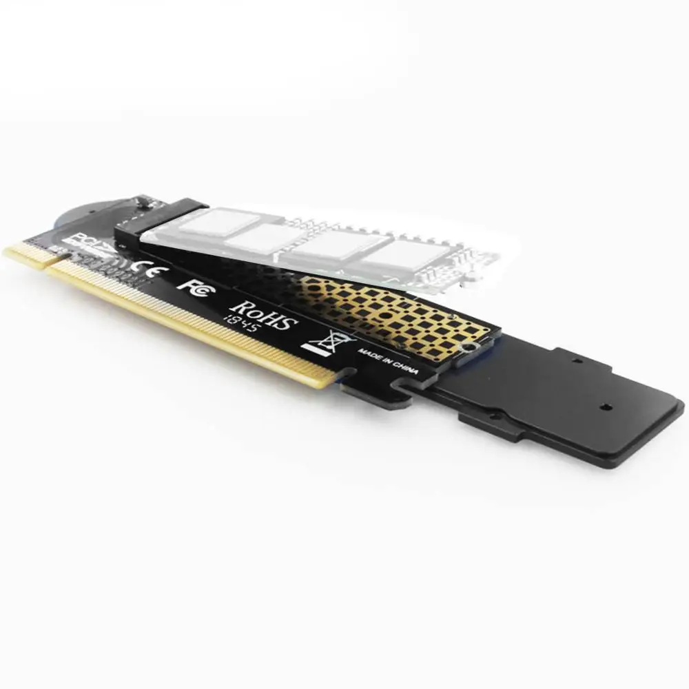 JEYI iSUB PCIE3.0 для NVME Adapter Full Speed x16 PCI E Cooler M.2 2280 Al лист теплопроводность Кремниевая