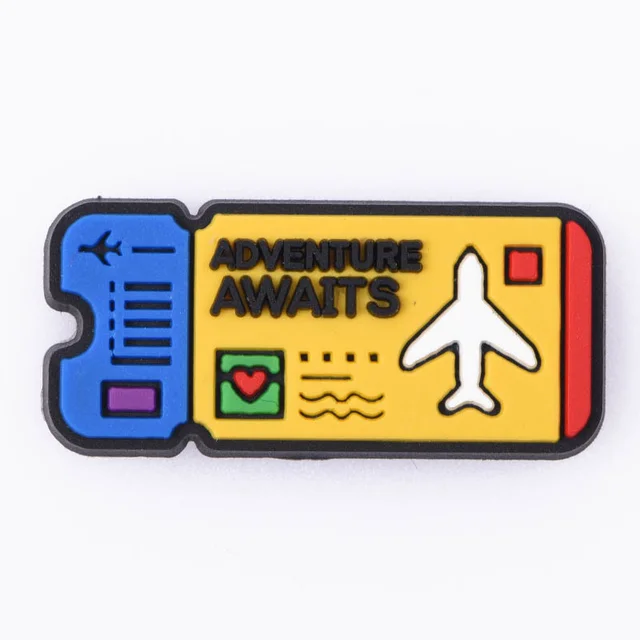 1 Pcs Music Croc Shoes Charms Camera Ticket Coffee Shoe Charm Accessories Cartoon Clog Shoes Musical Record Decoration Power Off P3814