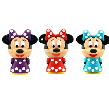 

Cute Cartoon Mickey Minnie Usb Flash Drive 256GB 2.0 Flash Memory stick Pendrive 4G 8GB 16GB 32GB 64GB 128GB Pen Drive usb stick