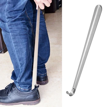 

Lifter Aid Flexible Remover Heavy Duty Stainless Steel Kids Adults The Aged Practical Long Shoe Horn Boots Slip Handle Durable